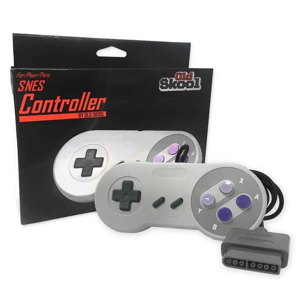 Old Skool NEW 16 Bit Controller for Super Nintendo SNES System Control Pad - Picture 1 of 1